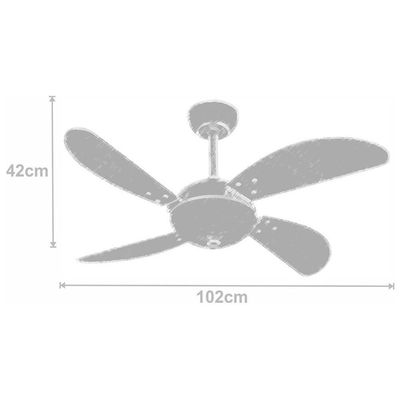 Ventilador Volare Fly Office 110V E Controle Remoto