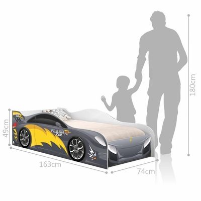 Cama Carro Infantil Raios Chumbo Com Colchão