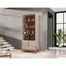 Conjunto Sala De Estar Completo Seville Off White Cedro