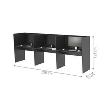 Mesa De Escritório Call Center 3 Lugares