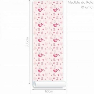 Papel De Parede Infantil Sereia