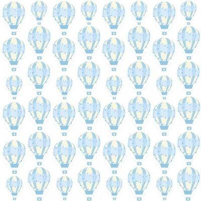 Papel De Parede Infantil Balão Azul