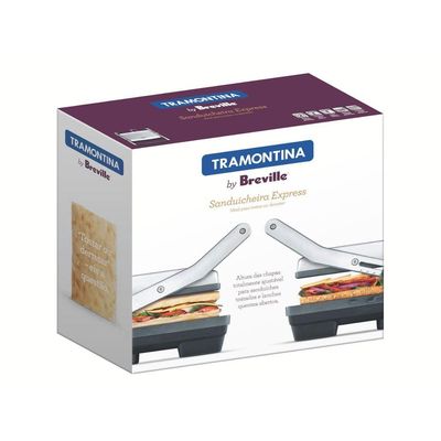 Sanduicheira Tramontina By Breville Express Em Aço Inox Fosco 110V