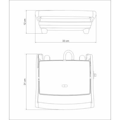 Sanduicheira Tramontina By Breville Express Em Aço Inox Fosco 110V
