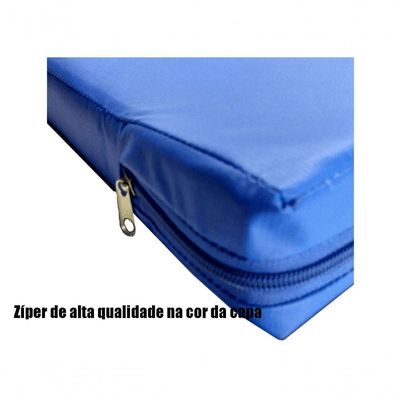 Capa P/ Colchão Solteiro Tipo Hospitalar Impermeável Azul Tamanho:88x188x12cm