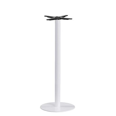 Mesa Pisa Beta Bistrô Fratini 107,50cm (a) Disco Redondo Branco Tampo Mdp Quadrado Castanheira 60cm