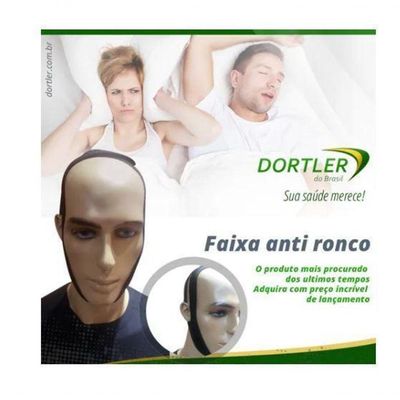 Faixa Ajustável Dortler Anti Ronco Pressão Cinta Facial