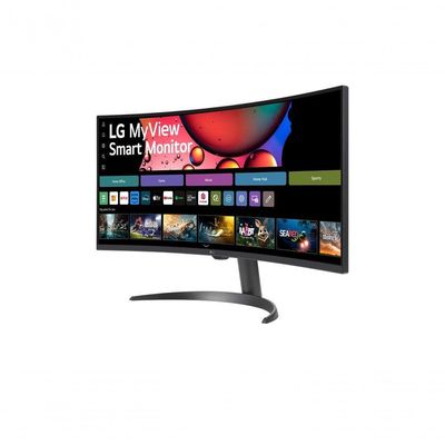 Monitor LG Myview Smart Tela Curva 34" QuadHD 2K 21:9 Air Play Screen Share Bluetooth ThinQ Home