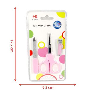 Kit para Unhas Pais&Filhos 7788 Rosa