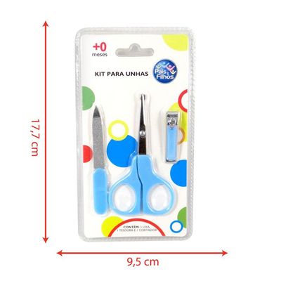 Kit para Unhas Pais&Filhos 7794 Azul
