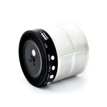 Mini Caixa De Som Speaker Com Bluetooth Usb Ws-887 Prata