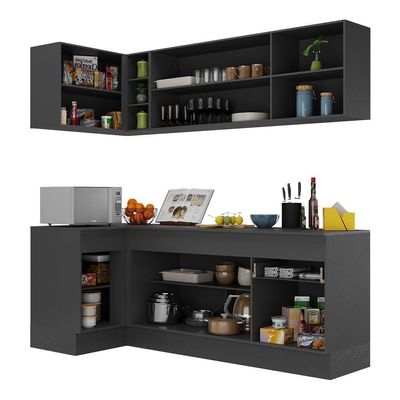 Armário De Cozinha Compacta De Canto Mp2093.895 Preto