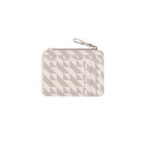 Porta Cartão Feminino Monograma BG Bege