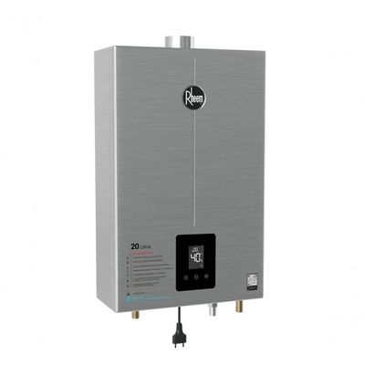 Aquecedor Inox 20 Litros GN Bivolt + Bomba 120W Rheem 220V