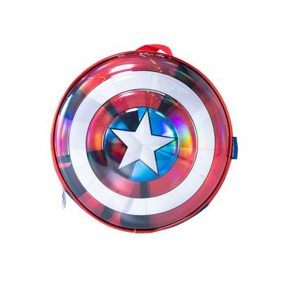 Lancheira Escolar Masculina Capitão América Premium Azul U / Azul