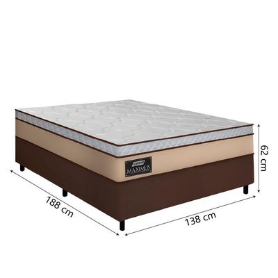 Cama Box Casal Gazin Colchão Molas Ensacadas Maximus