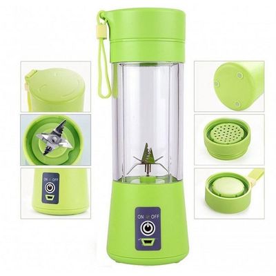 Mini Liquidificador Mixer Juice Usb Verde