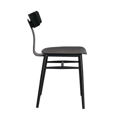 Kit 2 Cadeiras Analu Rivatti 42 Cm (largura) Assento E Encosto Pp Preto Detalhe Em Pu Cinza Base Aço