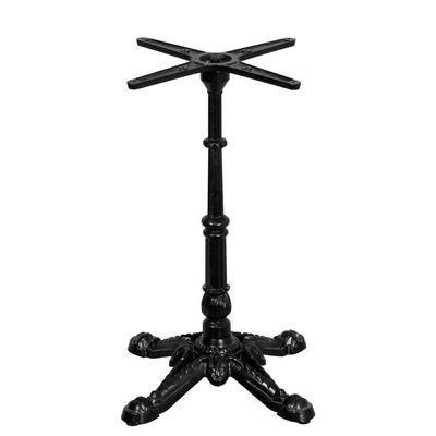 Base De Mesa Apus Em Ferro Preto 75 Cm (alt) Tampo Mdp Redondo Grafito 60 Cm (larg) X 2,5 Cm (alt)