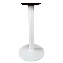 Base De Mesa Zeta Em Ferro Branco 72,50 Cm (altura) Com Disco Redondo