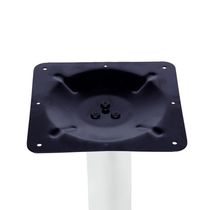 Base De Mesa Zeta Em Ferro Branco 72,50 Cm (altura) Com Disco Redondo