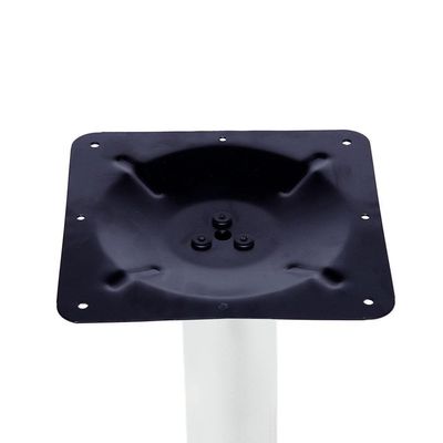 Base De Mesa Zeta Em Ferro Branco 72,50 Cm (altura) Com Disco Redondo