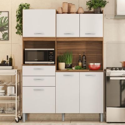 Cozinha Completa 6 Portas Sam Amendola Branco