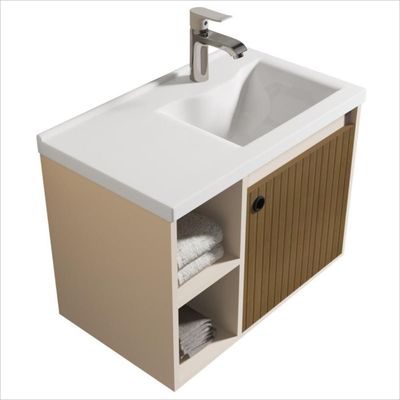 Conjunto Gabinete Com Cuba E Espelheira Juárez Pérola/ripado