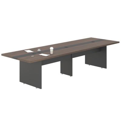 Mesa Para Sala De Reunião 3,60 M Berlim Freijó Preto