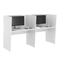 Guiche De Trabalho 2 Lugares Grecia Branco
