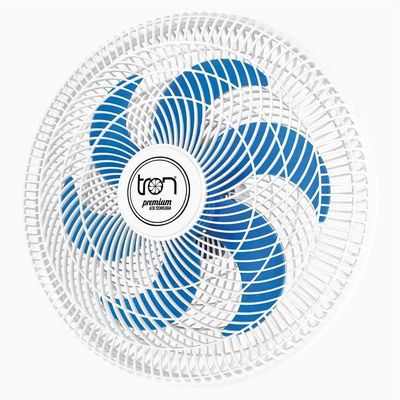 Ventilador Parede Lorena Branco Oscilante 110V Pás Azul