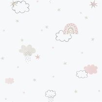 Papel De Parede Enzo Arco-íris Rosa 288-1