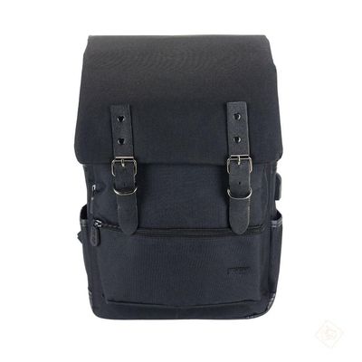 Mochila Para Notebook Até 15,6 Com Porta Usb Preta - Vinik