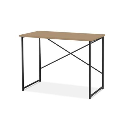 Aparador Steel 90 Cm Estilo Industrial Com Pés Em Aço Preto/Fendi