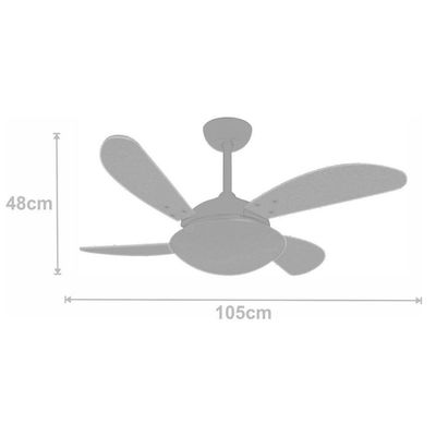 Ventilador De Teto Volare Fly 220V