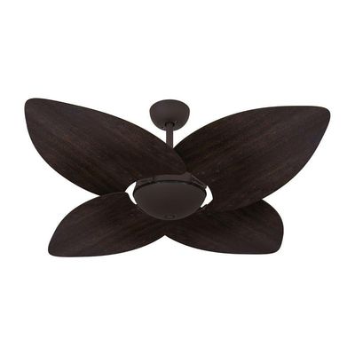 Ventilador De Teto Dormamu Marrom Texturizado Office 4 Pás 110V
