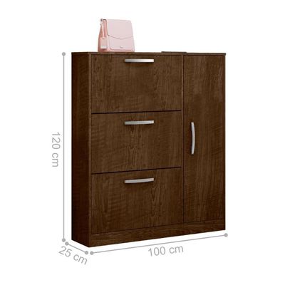Conjunto De Guarda Roupa E Sapateira Coutos Malbec
