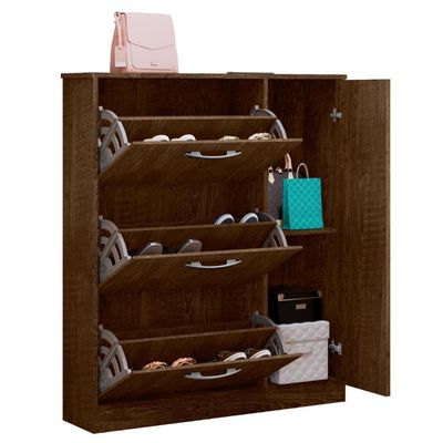 Conjunto De Guarda Roupa E Sapateira Coutos Malbec
