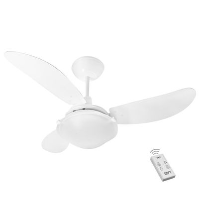 Ventilador Veneza 3 Pás 220V Branco E Controle