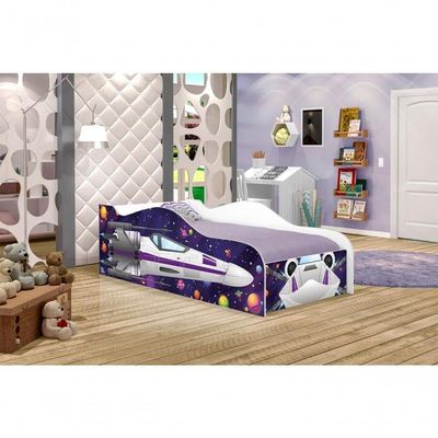 Cama Carro Nave Star Force Kids Solteiro