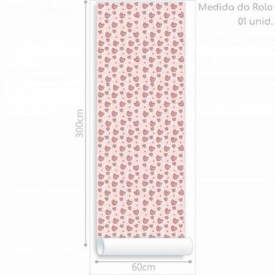 Papel De Parede Infantil Corações Com Asas