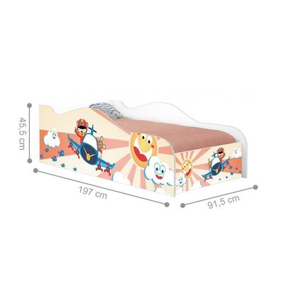 Cama Fun Patrulha Ursinhos Solteiro Com Colchão