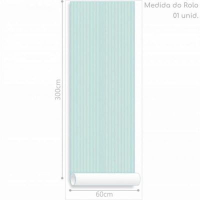 Papel De Parede Quarto Listrados Azul