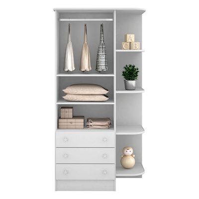 Conjunto Completo Quarto Infantil Quebec Branco Branco