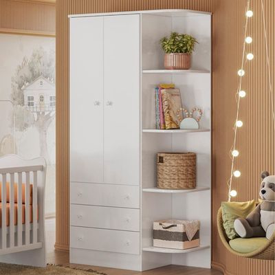 Conjunto Completo Quarto Infantil Quebec Branco Branco
