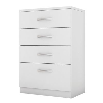 Comoda Moderna 4 Gavetas Astra Branco