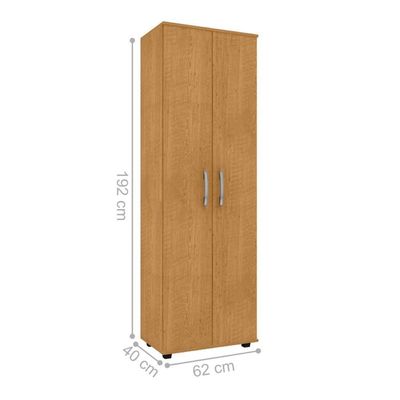 Armário Multiuso Com 2 Portas Floriano Naturalle