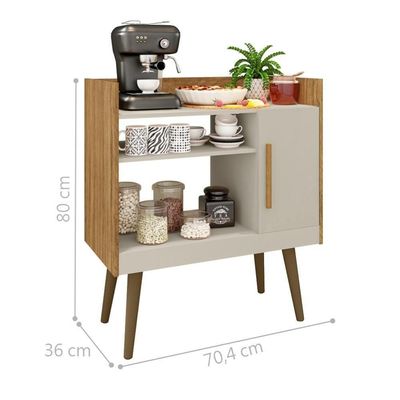 Bancada Aparador Café Com Porta Lincon Cinamomo-off-white