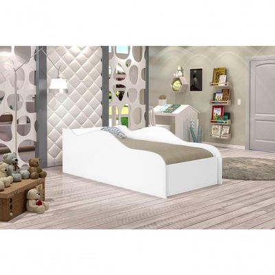 Cama Carro Esportivo Solteiro Branco