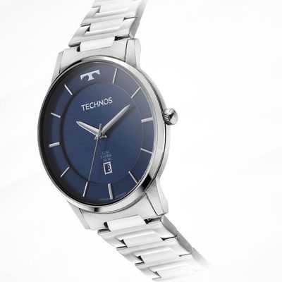 Relógio Technos Masculino Slim Prata - Gm10yq-1a Gm10yq-1a